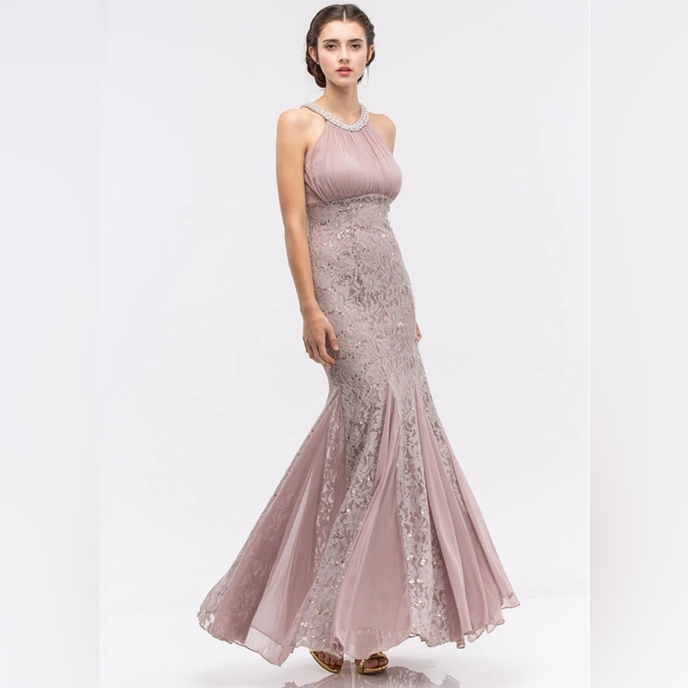 Eureka Lace Evening Gown - Picture 2 of 16